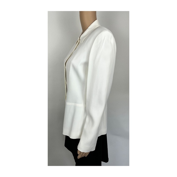 Anne Klein White Lightweight Blazer Size 10 - Picture 7 of 10